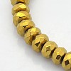 Electroplate Non-magnetic Synthetic Hematite Beads Strands G-J208A-01-1