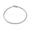 304 Stainless Steel Box Chain Bracelets BJEW-JB06194-01-1