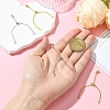 4Pcs 2 Colors Adjustable Brass Chain Finger Ring Making RJEW-CJ00001-4
