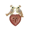 Loved Bird with Heart Enamel Pins PW-WG116DF-01-4