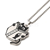 304 Stainless Steel With Enamel Chain Necklaces NJEW-S003-06P-2