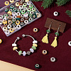 72Pcs 12 Colors Christmas Theme Resin Rondelle European Beads RESI-TA0004-88-8