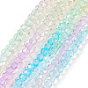 8 Strands 4 Colors Transparent Glass Beads Strands GLAA-TA0001-23-3