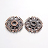 Tibetan Style Alloy Steampunk Chandelier Components LS-TIBE-5302-R-FF-1
