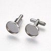 Non-Tarnish 304 Stainless Steel Cuffinks LS-X-STAS-G187-23P-14mm-1