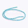 1 Strand Faceted Natural Howlite Round Beads Strands X-TURQ-L017-4mm-02B-2