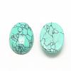 Synthetic Turquoise Cabochons G-R415-14x10-44-2