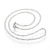 Non-Tarnish 304 Stainless Steel Figaro Chain Necklaces STAS-K168-02P-2