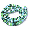 Handmade Polymer Clay Beads Strands X-CLAY-R089-6mm-080-2