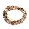 Natural Rutilated Quartz Beads Strands G-F706-11A-2