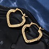 304 Stainless Steel Heart Hoop Earrings for Women EJEW-A125-27G-3