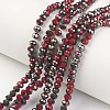 Electroplate Opaque Glass Beads Strands EGLA-A034-P2mm-P16-1