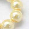 Baking Painted Pearlized Glass Pearl Round Bead Strands HY-Q003-10mm-21-3