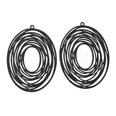 Spray Printed 430 Stainless Steel Pendants STAS-P359-01D-1