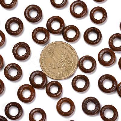 Donut Wooden Linking Rings WOOD-Q014-12mm-07-LF-1