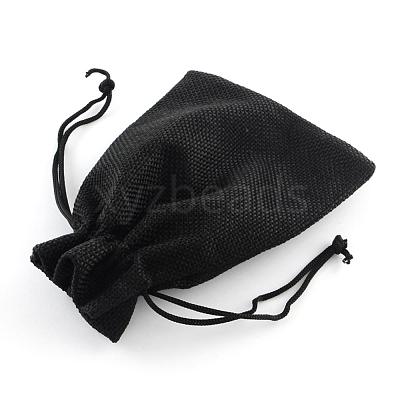 Burlap Packing Pouches Drawstring Bags ABAG-Q050-10x14-09-1