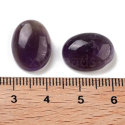 Natural Amethyst Cabochons G-G145-01B-18-1