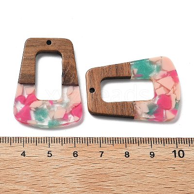 Resin and Walnut Pendants FIND-R051-02F-1
