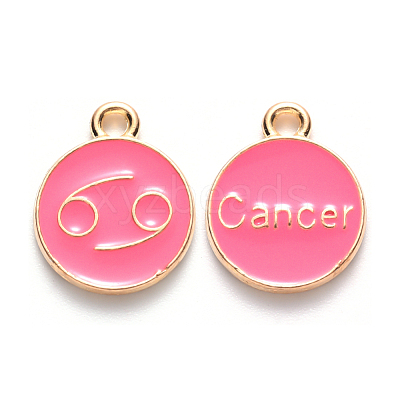 Alloy Enamel Pendants X-ENAM-S124-01B-03D-1