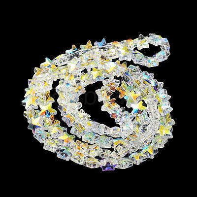 Electroplate Transparent Glass Beads EGLA-Z003-AB01-1