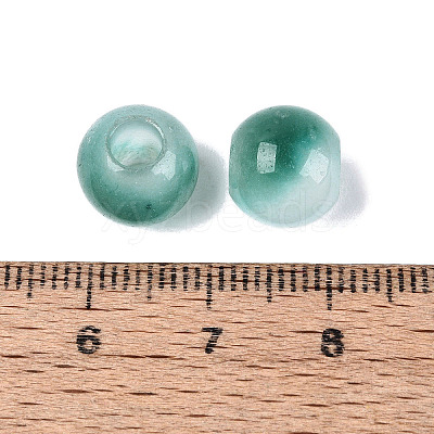 Natural White Jade European Beads G-Q607-01A-06-1