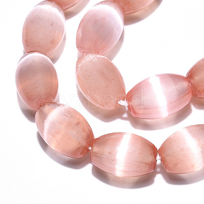 Dyed Natural Selenite Beads Strands G-T138-233I-1
