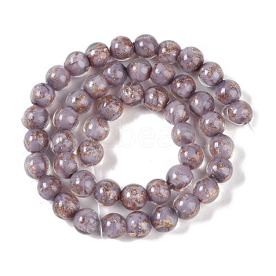Handmade Gold Sand Lampwork Beads LAMP-Z009-01L-1