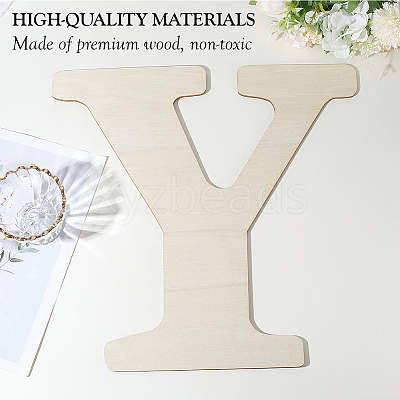 Letter Unfinished MDF Sheets WOOD-WH20012-008Y-1