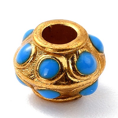Alloy Enamel Beads ZIRC-I054-33G-1