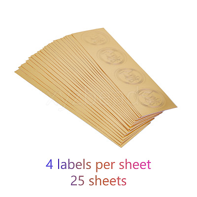 Self Adhesive Gold Foil Embossed Stickers DIY-WH0211-059-1