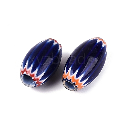 Handmade Millefiori Glass Barrel Beads LA-N002-35A-1