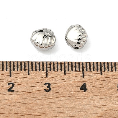 Shell Shape Brass Beads KK-G555-04P-1
