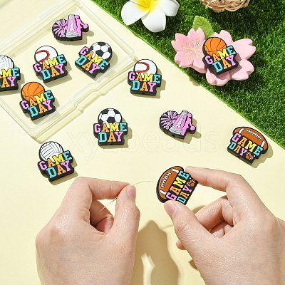 12Pcs 6 Styles Silicone Beads SIL-CJ0003-12-1