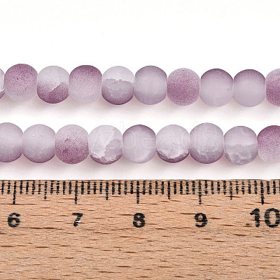 Crackle Glass Beads LS-X1-GLAA-N009-6mm-05-1