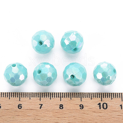 Opaque Acrylic Beads TACR-S154-10F-04-1