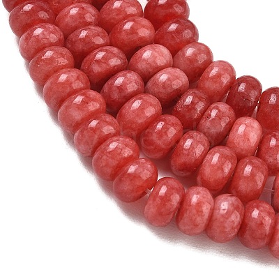 Dyed Natural White Jade Beads Strands GG-CBA9281-A18-5x8mm-1