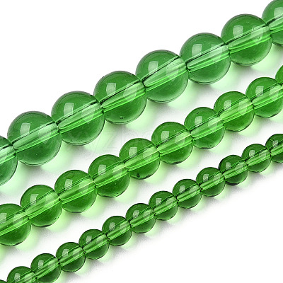 Transparent Glass Beads Strands GLAA-T032-T8mm-07-1