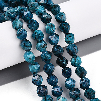 Dyed Natural Sesame Jasper Beads Strands G-T139-8mm-47H-1