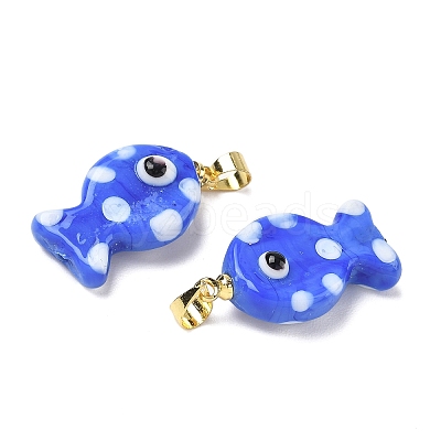 Handmade Lampwork Pendants LAMP-G168-04D-1