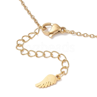 Chakra Natural Gemstone Faceted Round Beaded Pendant 304 Stainless Steel Cable Chain Necklaces NJEW-JN05531-02-1
