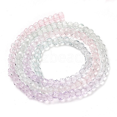 Transparent Painted Glass Beads Strands DGLA-A034-T2mm-A23-1