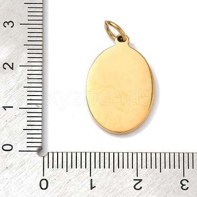 Embossed 304 Stainless Steel Pendants LS-STAS-Z189-05G-1