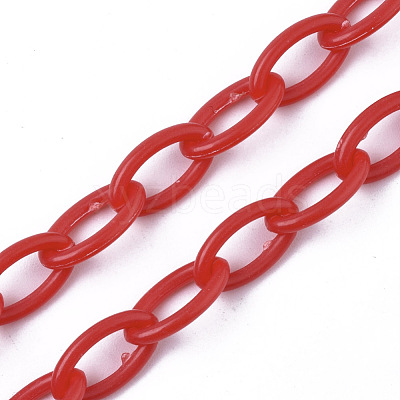 Opaque Acrylic Cable Chains SACR-N010-001E-1