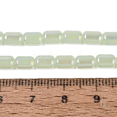 Electroplate Imitation Jade Glass Beads Strands EGLA-Q132-03A-B03-1