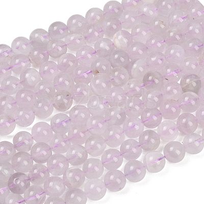 Natural Lavender Amethyst Beads Strands G-Z136-A01-8mm-1