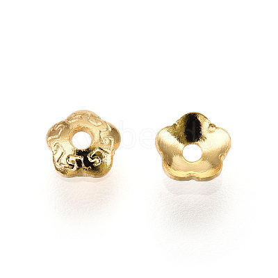 304 Stainless Steel Bead Caps STAS-Q194-24G-1