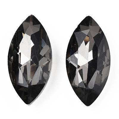 Pointed Back Glass Rhinestone Cabochons RGLA-T083-13x27mm-03-1