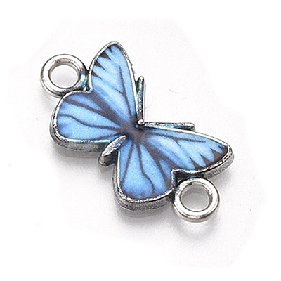 Printed Alloy Connector Charms PALLOY-TAC0032-11F-1