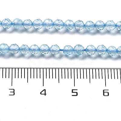 Natural Blue Topaz Beads Strands X-G-H079-A02-03-1