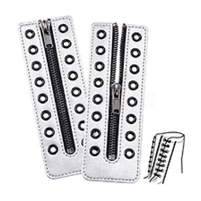 2Pcs PU Zipper Accessories FIND-PH0028-27A-1
